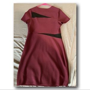 Burgundy dress